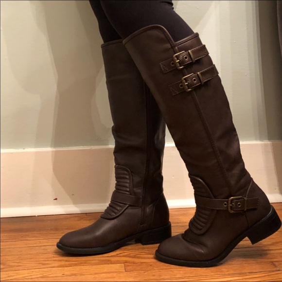 Jacobies Shoes - Tall Brown Boots with Buckles from Nordstrom